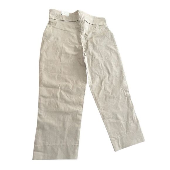 Larry Levine Sliming 369 Stretch  Khaki capris Pants Size 10 - Picture 2 of 8